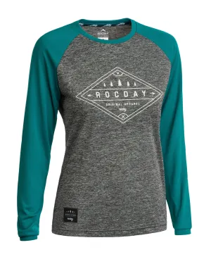 Bluza damska Line Melange/Teal