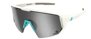 Okulary rowerowe Melon Alleycat - White / Neon Blie Highlights / Silver