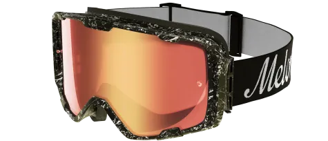 Melon sjezdové brýle Parker mramorový rám červená zrcadlová čočka