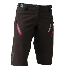 Szorty damskie Dirtlej Trailscout Waterproof Ladie’s Black/Pink