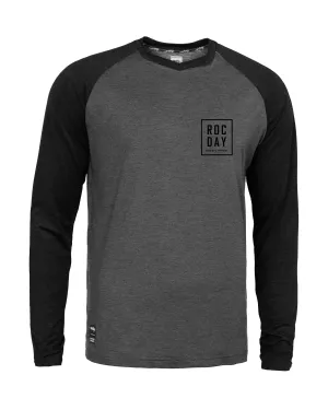 Rocday męska koszulka rowerowa z długim rękawem Stage, Black/Grey