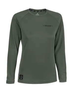 Bluza rowerova damska Rocday Patrol Green