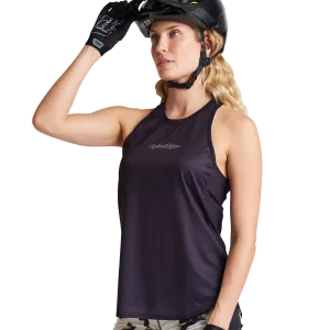 Troy Lee Designs Womens Luxe Tanktop, Solid, black