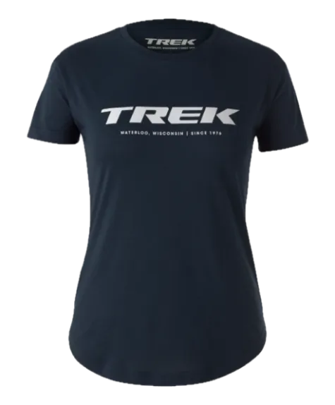 Trek dámské triko navy s logem