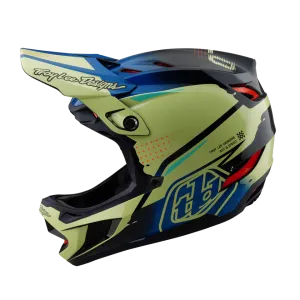 Troy Lee Designs Kask integralny D4 Composite MIPS, Drip, glo yellow