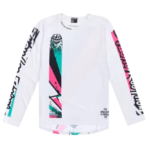 Troy Lee Designs dres Sprint Jersey Full Pull bílá