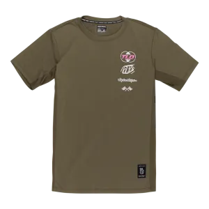 Troy Lee Designs Męska Koszulka Skyline SS Ride Tee, Worldwide, krótki rękaw, caper