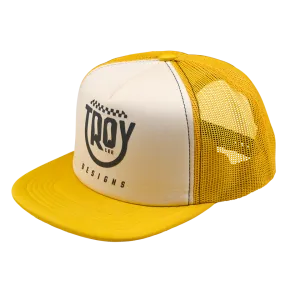 Troy Lee Designs Snapback Trucker, Smiley, golden, one size