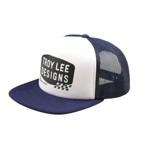 Troy Lee Designs Trucker Snapback Cap, Stamp, Vintage White/Navy, One Size