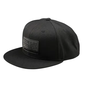 Troy Lee Designs Snapback, Flat Bill, Factory, Black
