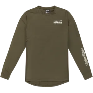 Troy Lee Designs pánské tričko s dlouhým rukávem olivová