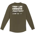 Troy Lee Designs tričko s dlouhým rukávem Factory olivová