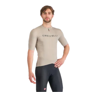 Castelli męska koszulka kolarska Prologo Lite, Clay/Gunmetal Gray