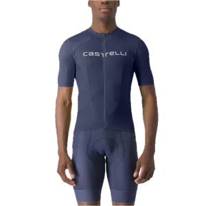 Castelli męska koszulka kolarska Prologo Lite, Belgian Blue/Ivory