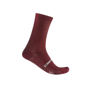 Castelli unisex kolarskie skarpetki Espresso 18, Deep Bordeaux