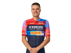 Santini replika męskiej koszulki kolarskiej zespołu Trek Factory Racing