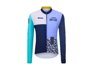 Trek Koszulka rowerowa męska z długim rękawem Trek Santini Driftless replika, ciemnoniebieska